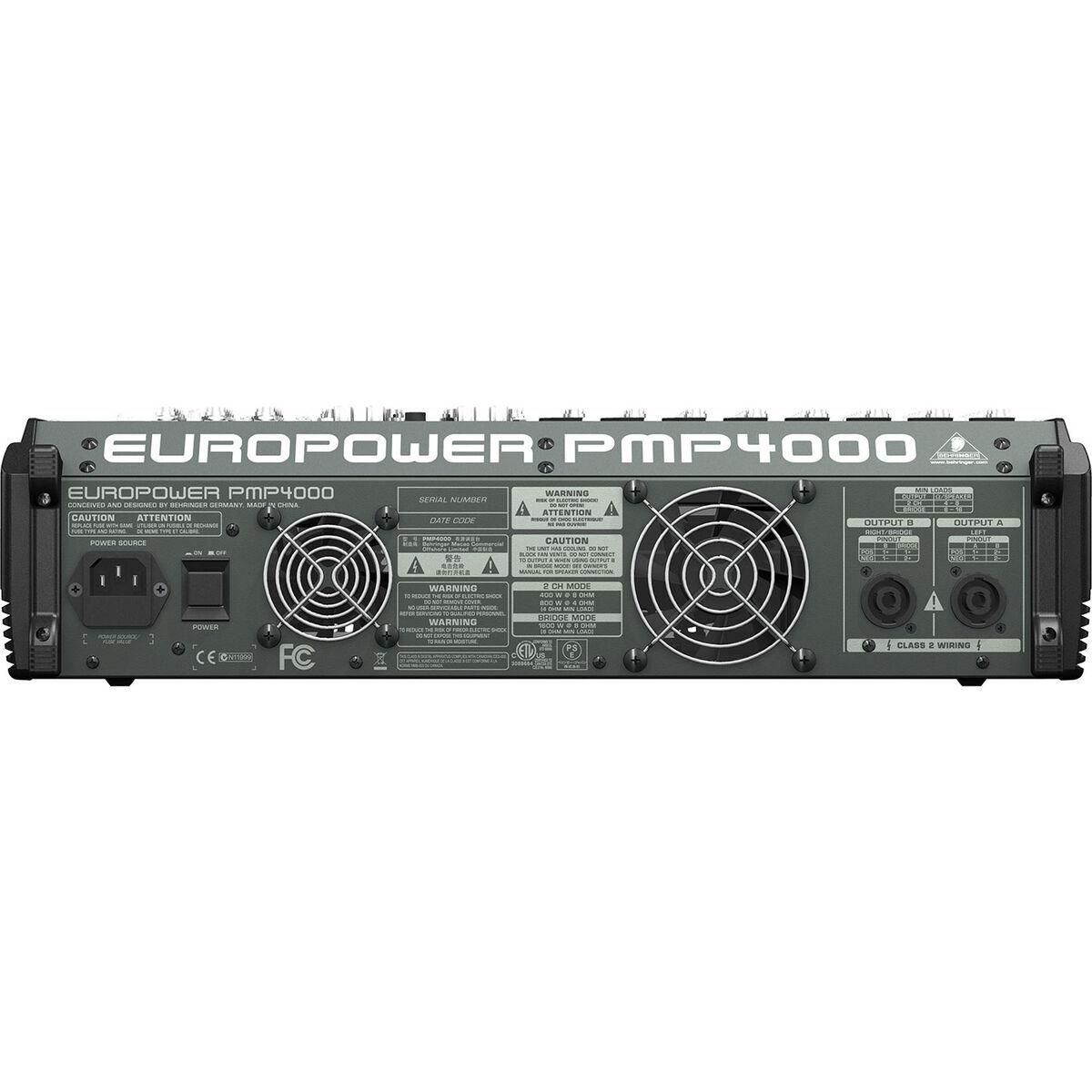 Behringer PMP4000 Europower 16-Channel Powered Mixer 2x800W